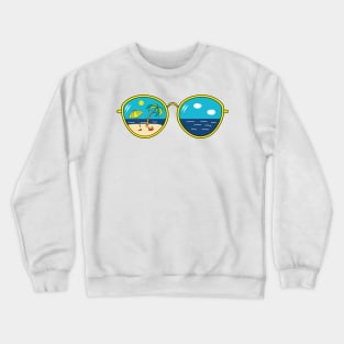 Summer Sunglasses Design Crewneck Sweatshirt